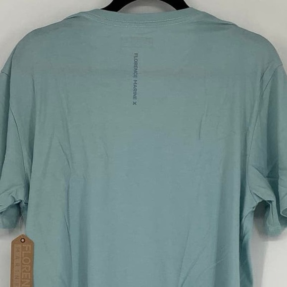 NEW Florence Marine X Size Large GOTAE Organic T-Shirt Light Blue Tee $30 M12-3 - Picture 7 of 10